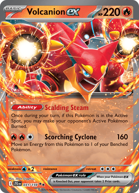 Volcanion ex #031/159 Pokémon SV09: Journey Together