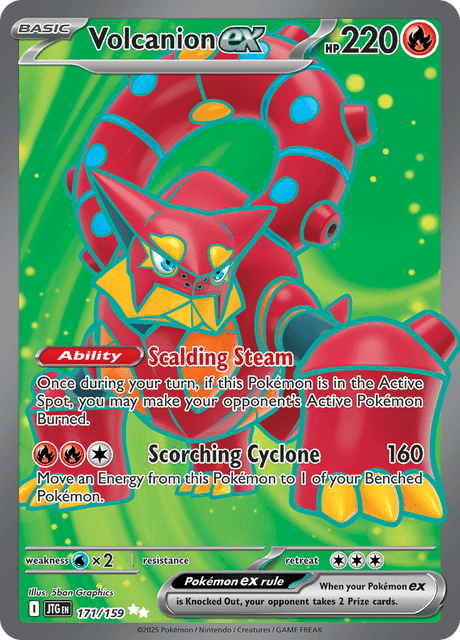 Volcanion ex #171/159 Pokémon SV09: Journey Together